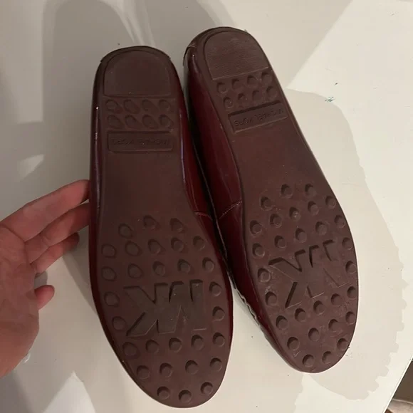 Michael Kors Red Patent leather loafers women’s size 11 - Picture 4 of 5